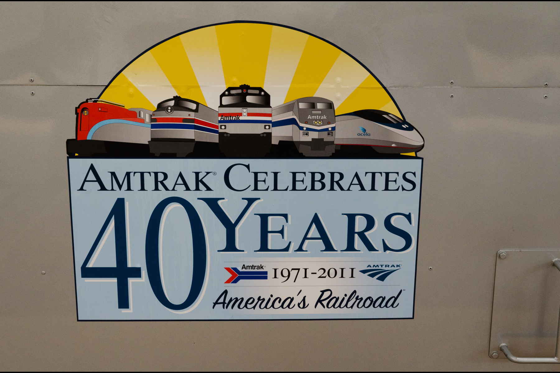 Baltimore Weekend | Amtrak Anniversary Train 1971-2011
